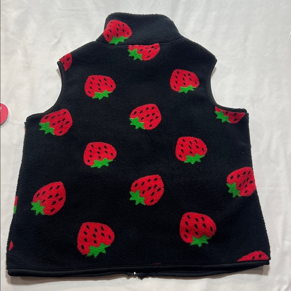 Seventh and sunsets Sherpa strawberry vest size XL - Picture 5 of 9